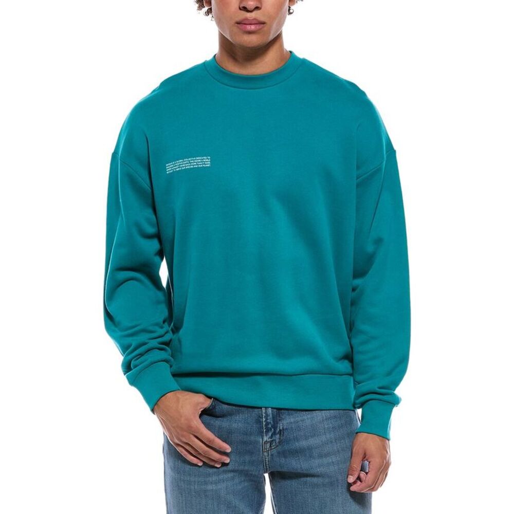 Pangaia Mens  Crewneck Sweater, Green